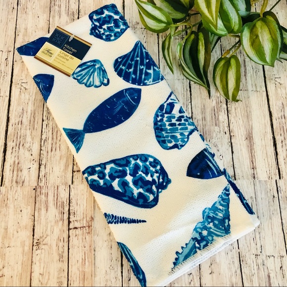 “Life is a Beach Enjoy the Waves” Kitchen Towels - Picture 3 of 4